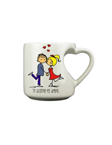 Taza asa e interior amarillo