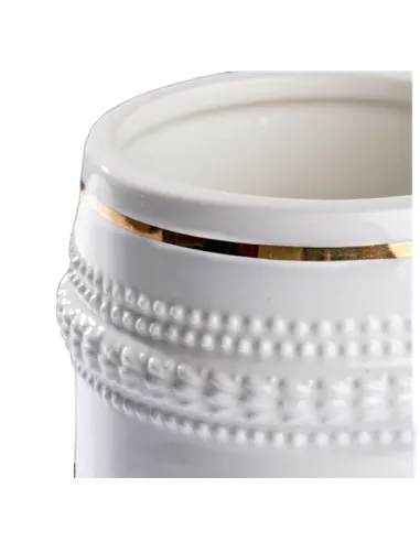 Jarra de Cerveza con aros dorados