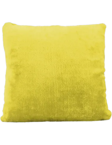 Cojín de peluche Amarillo