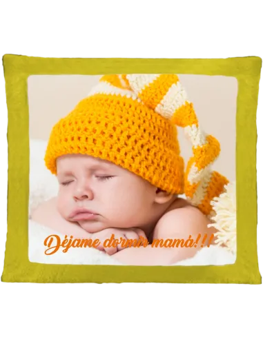 Cojín de peluche Amarillo