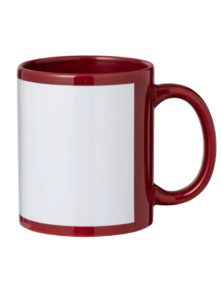 Taza de Color Burdeos