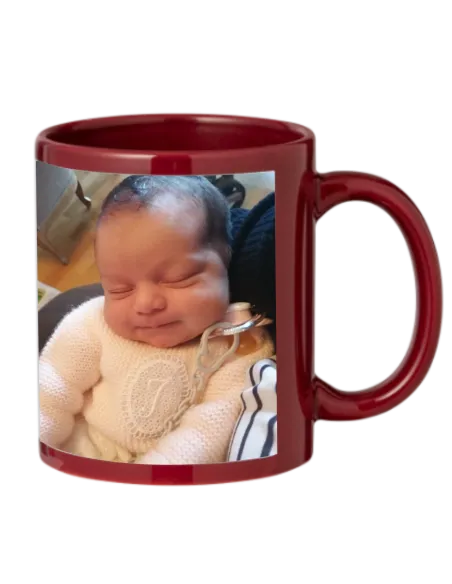 Taza de Color Burdeos