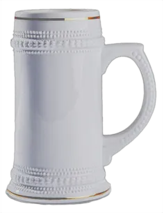 Jarra de Cerveza con aros dorados