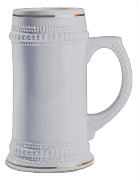 Jarra de Cerveza con aros dorados