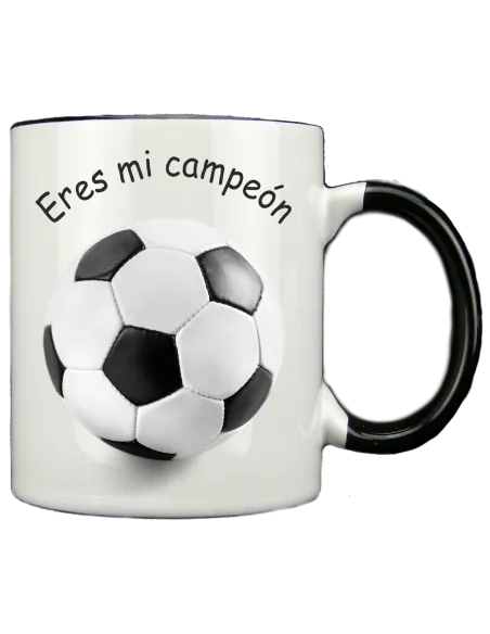 Taza blanca con interior y asa de color personalizada, fotoregalo, regalo personalizado, taza con foto