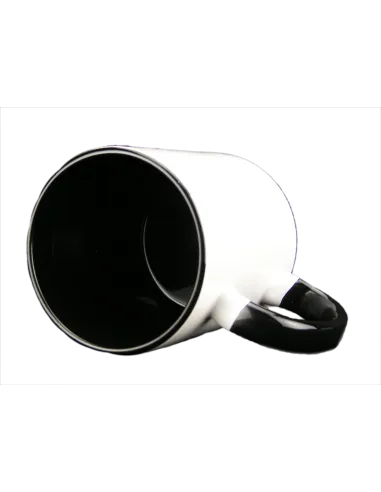 Taza blanca con interior y asa de color personalizada, fotoregalo, regalo personalizado, taza con foto
