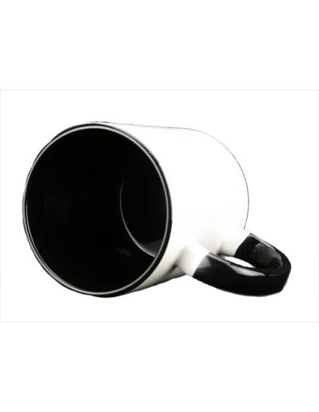 Taza blanca con interior y asa de color personalizada, fotoregalo, regalo personalizado, taza con foto