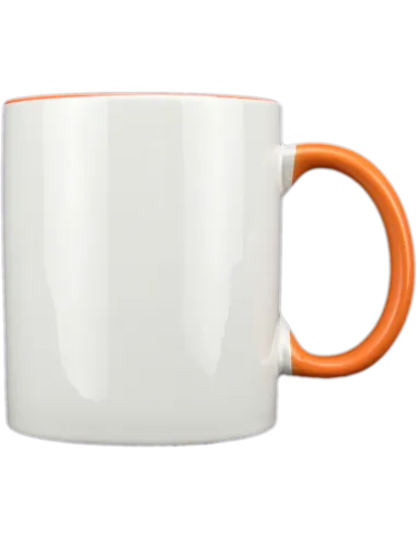 Taza blanca con interior y asa de color personalizada, fotoregalo, regalo personalizado, taza con foto