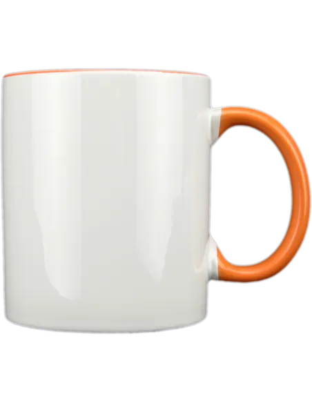 Taza blanca con interior y asa de color personalizada, fotoregalo, regalo personalizado, taza con foto