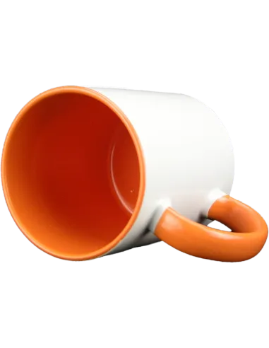 Taza blanca con interior y asa de color personalizada, fotoregalo, regalo personalizado, taza con foto