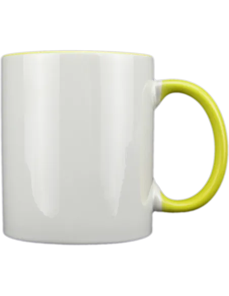 Taza blanca con interior y asa de color personalizada, fotoregalo, regalo personalizado, taza con foto