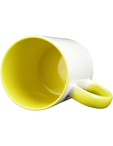 Taza blanca con interior y asa de color personalizada, fotoregalo, regalo personalizado, taza con foto