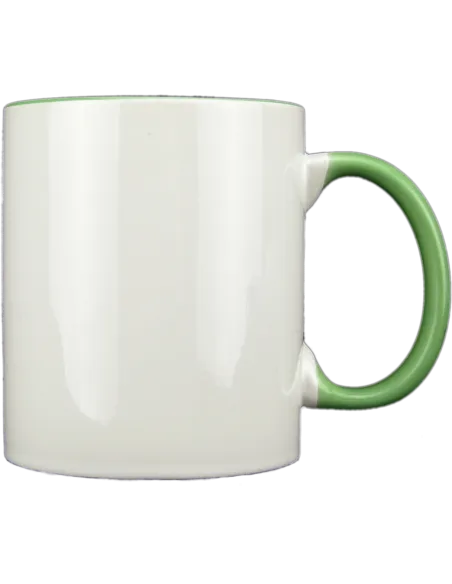 Taza blanca con interior y asa de color personalizada, fotoregalo, regalo personalizado, taza con foto