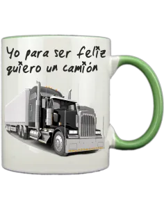 Taza blanca con interior y asa de color personalizada, fotoregalo, regalo personalizado, taza con foto 2