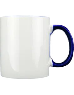 Taza blanca con interior y asa de color personalizada, fotoregalo, regalo personalizado, taza con foto
