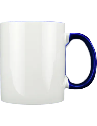 Taza blanca con interior y asa de color personalizada, fotoregalo, regalo personalizado, taza con foto