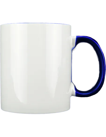 Taza blanca con interior y asa de color personalizada, fotoregalo, regalo personalizado, taza con foto
