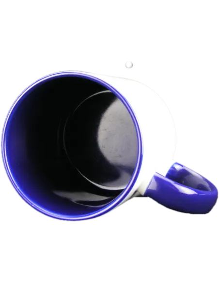 Taza blanca con interior y asa de color personalizada, fotoregalo, regalo personalizado, taza con foto