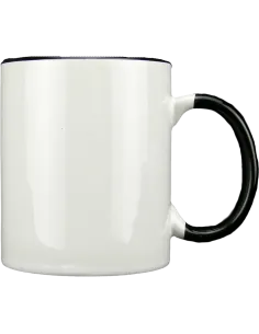 Taza blanca con interior y asa de color personalizada, fotoregalo, regalo personalizado, taza con foto