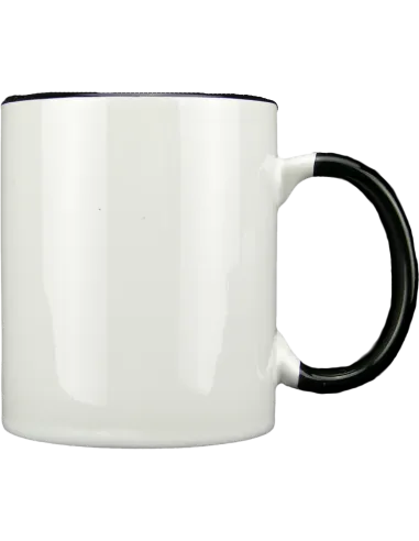 Taza blanca con interior y asa de color personalizada, fotoregalo, regalo personalizado, taza con foto