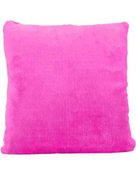 Cojín de peluche Fucsia