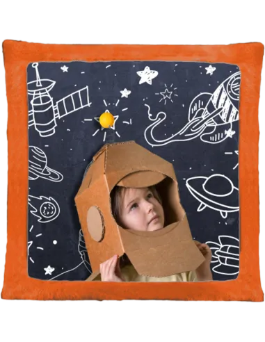 Cojín de peluche Naranja