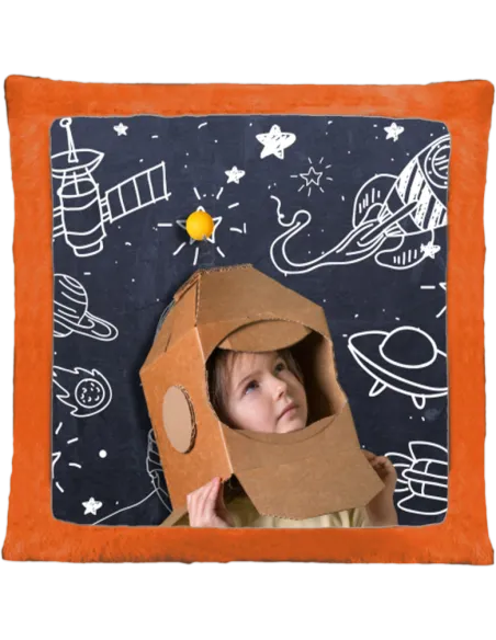 Cojín de peluche Naranja