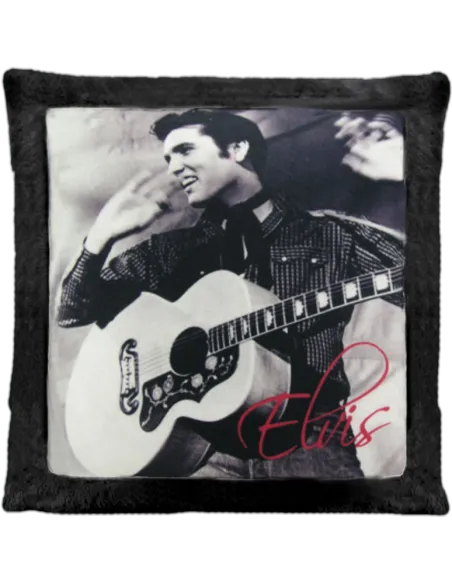 Cojín de peluche Negro