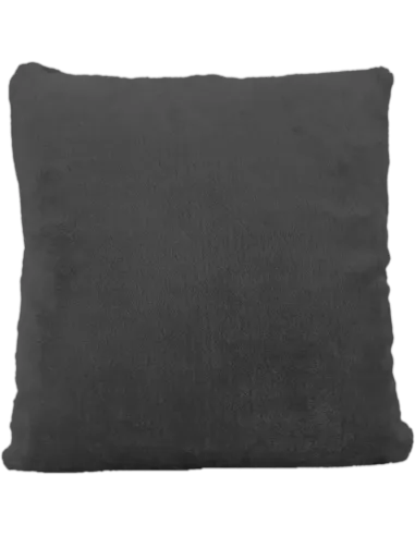 Cojín de peluche Negro