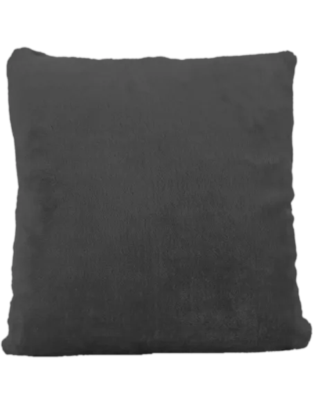 Cojín de peluche Negro