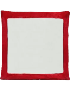 Cojín de peluche Rojo