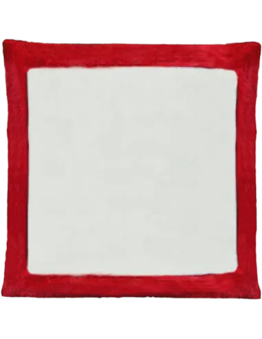 Cojín de peluche Rojo