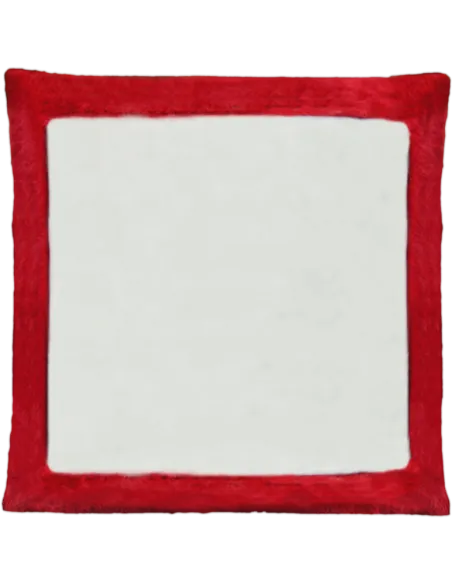 Cojín de peluche Rojo