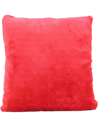 Cojín de peluche Rojo