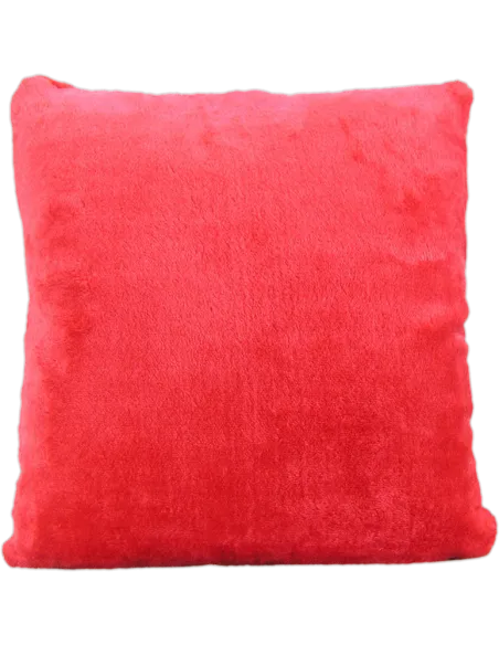 Cojín de peluche Rojo